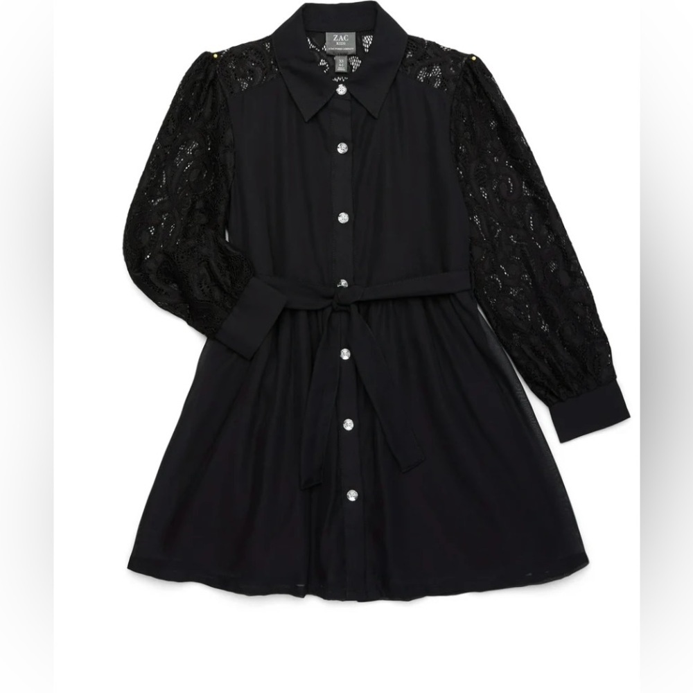 Zac Kids lace sleeve button up dress! NWT
XS (4/5)